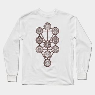 Sephiroth Lines - The Tree Long Sleeve T-Shirt